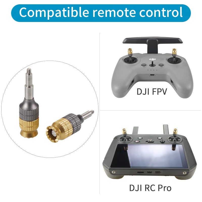 Hanatora Extension Joystick Stick for DJI RC Pro Avata 2 FPV Remote Controller 3/2 Aluminum Metal Control Extender Joysticks Thumb Replacement Accessories - Image 2